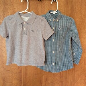 🐋 Vineyard Vines Kids' Polo and Button-down Shirt Set